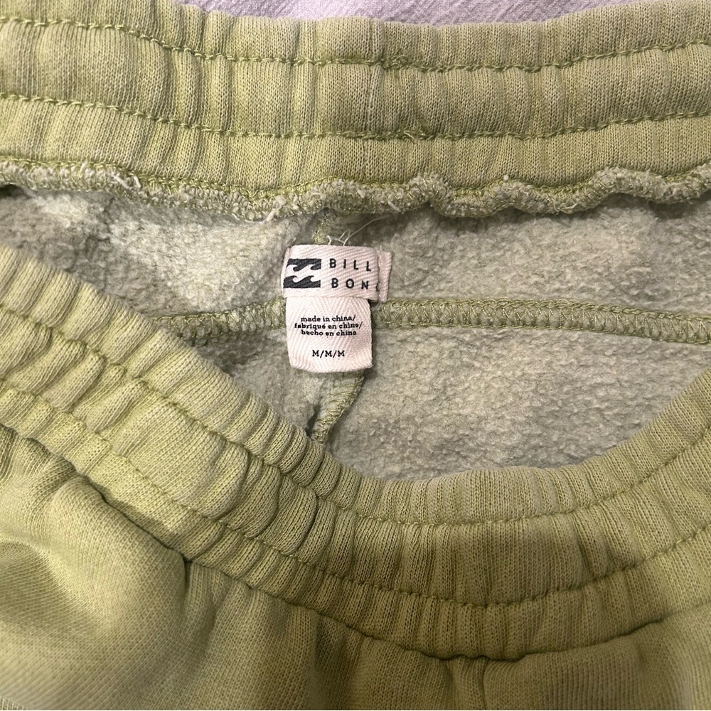 Billabong Green Sweatpants Soft Cotton Joggers - Picture 4 of 4